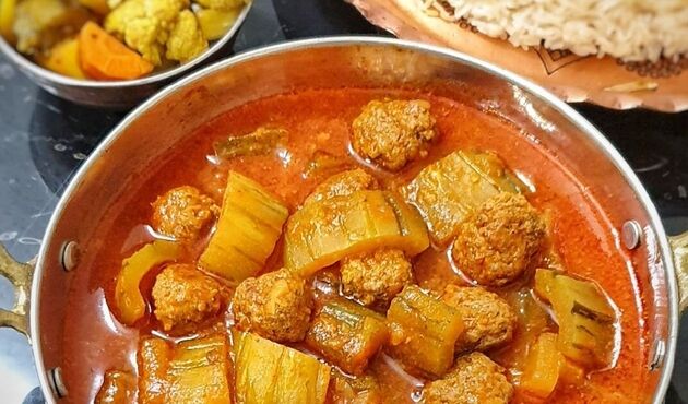 خورش خیار چنبر با گوشت قلقلی؛ طعم متفاوتی که عاشقش می‌شوید