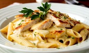 پاستا پنه رژیمی با مرغ را به روش ما درست کنید