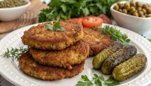 طرز تهیه کتلت با گوشت و لپه 