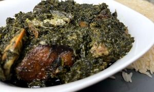 خورشت اسفناج خانگی بدون آلو، سبک و خوش‌عطر