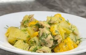 طرز تهیه سالاد سیب‌زمینی و ذرت