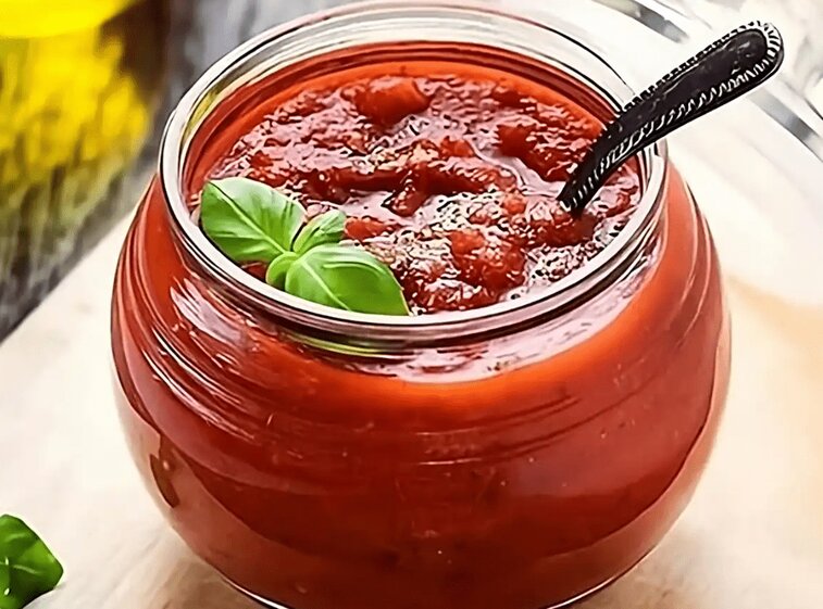طرز تهیه سس پیتزا برای کف خمیر