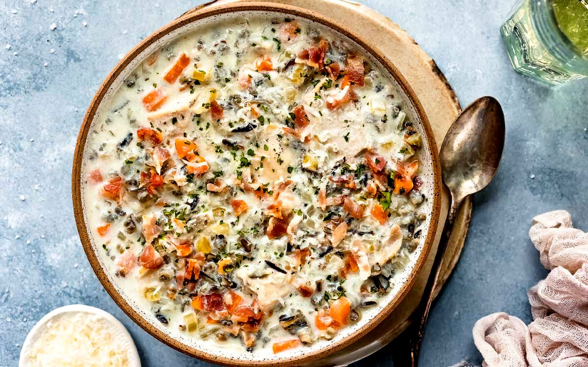 طرز تهیه پلو مرغ خامه ای مجلسی