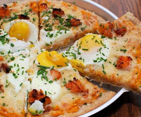 طرز تهیه پیتزا صبحانه