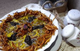 طرز تهیه آش پرپوله کردستان بدون گوشت