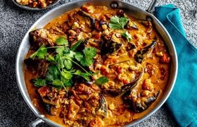 (ویدیو) طرز تهیه مرغ و بادمجان به سبک آشپز هندی