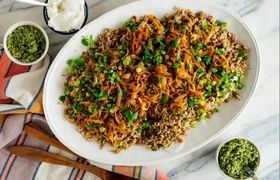 طرز تهیه پلو تره؛ پلو مخلوط خوشمزه و معطر