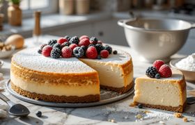 طرز تهیه چیز کیک زعفرانی