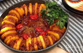 کباب تابه‌ای گوشت و بادمجان؛ تجربه‌ای خوشمزه و بی‌نظیر