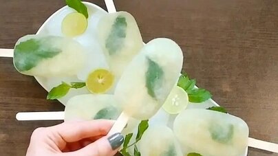 (ویدیو) طرز تهیه بستنی یخی موهیتویی، خنک کننده تابستان