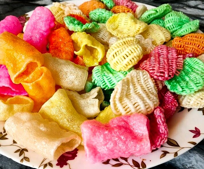 طرز تهیه پفک هندی آماده خام با روغن و رژیمی
