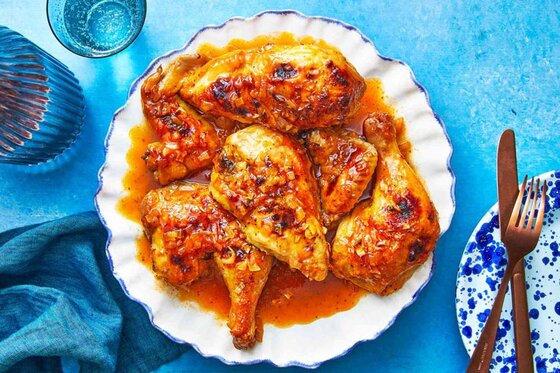 طرز تهیه مرغ با سس زردآلو؛ غذایی متفاوت با میوه تابستانی