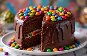 طرز تهیه کیک شکلاتی اسمارتیزی؛ خوش طعم و خوش رنگ