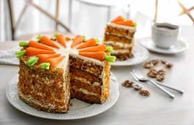 طرز تهیه کیک هویج کافی شاپی، پوک، نرم و خوشمزه