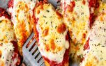 طرز تهیه شنیسل مرغ با پنیر موزارلا