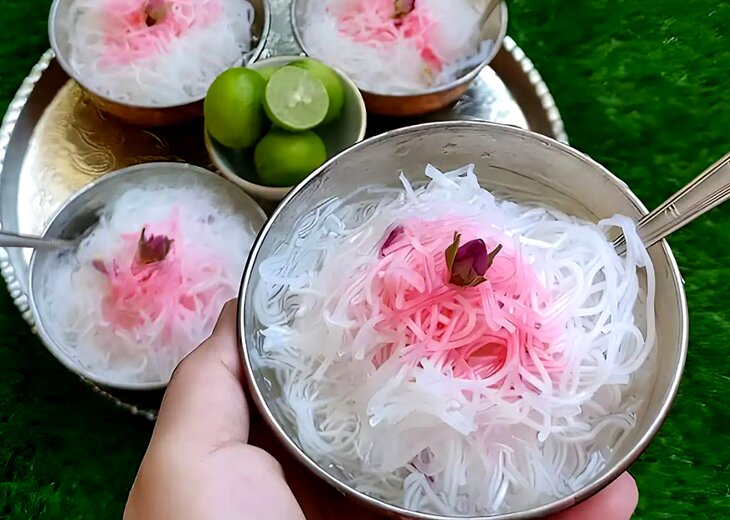 (ویدیو) طرز تهیه فالوده شیرازی خانگی