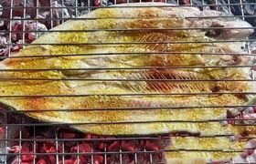 طرز تهیه ماهی کبابی با برنج ایرانی چمپا