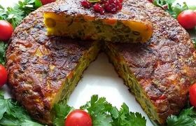 دستور پخت کوکو لوبیا سبز هفت پیکر تبریز؛ یک تجربه متفاوت
