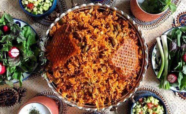 دستور پخت لوبیا پلو دودی غذای سنتی ایرانی