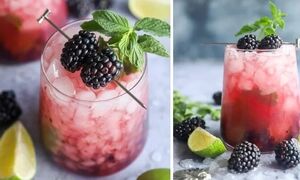 یک نوشیدنی بهاره بی‌نظیر؛ موهیتو توت سیاه با طعمی فراموش‌نشدنی