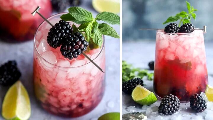 یک نوشیدنی بهاره بی‌نظیر؛ موهیتو توت سیاه با طعمی فراموش‌نشدنی