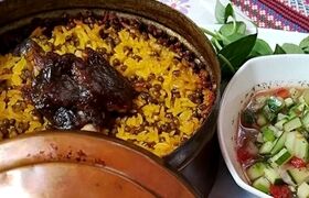خوشمزه‌ترین دستور پخت ماش پلو ؛ ماش پلو با ته دیگ پیاز