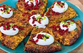 کوکو هویج زعفرانی ؛ پیش غذایی فوری سبک و خوش طعم
