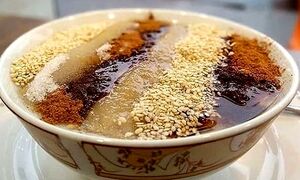 حلیم با جو دو سر پرک و مرغ برای ۴ نفر + روش تهیه