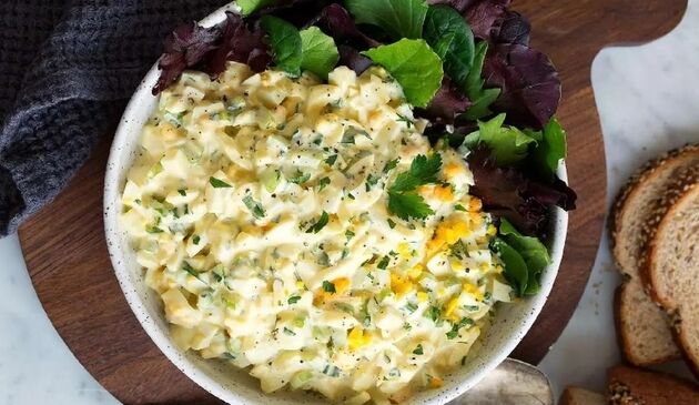 طرز تهیه سالاد تخم مرغ، سالاد خوشمزه و سرشار از پروتئین