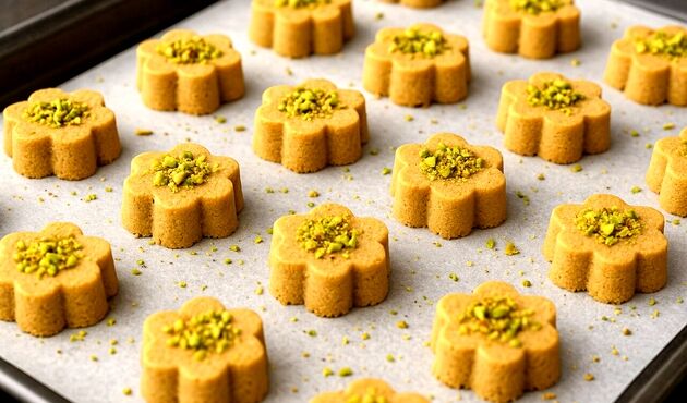 شیرینی نخودچی خانگی بدون ترک و ریزش با بافتی نرم و خوشمزه