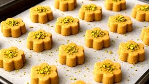 شیرینی نخودچی خانگی بدون ترک و ریزش با بافتی نرم و خوشمزه