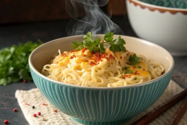 تا حالا نودل را با این ترکیب خورده اید؟