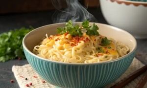 تا حالا نودل را با این ترکیب خورده اید؟