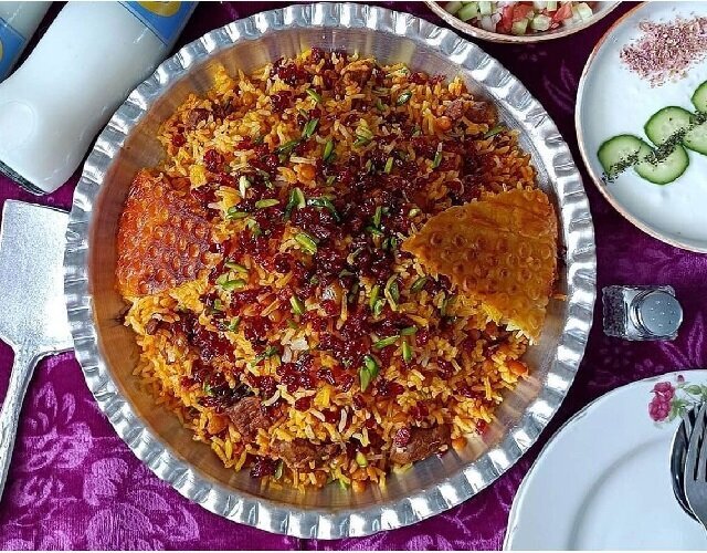 لپه‌پلو کرمانی؛ غذای محبوب و خوشمزه کرمانی ها با گوشت قلقلی