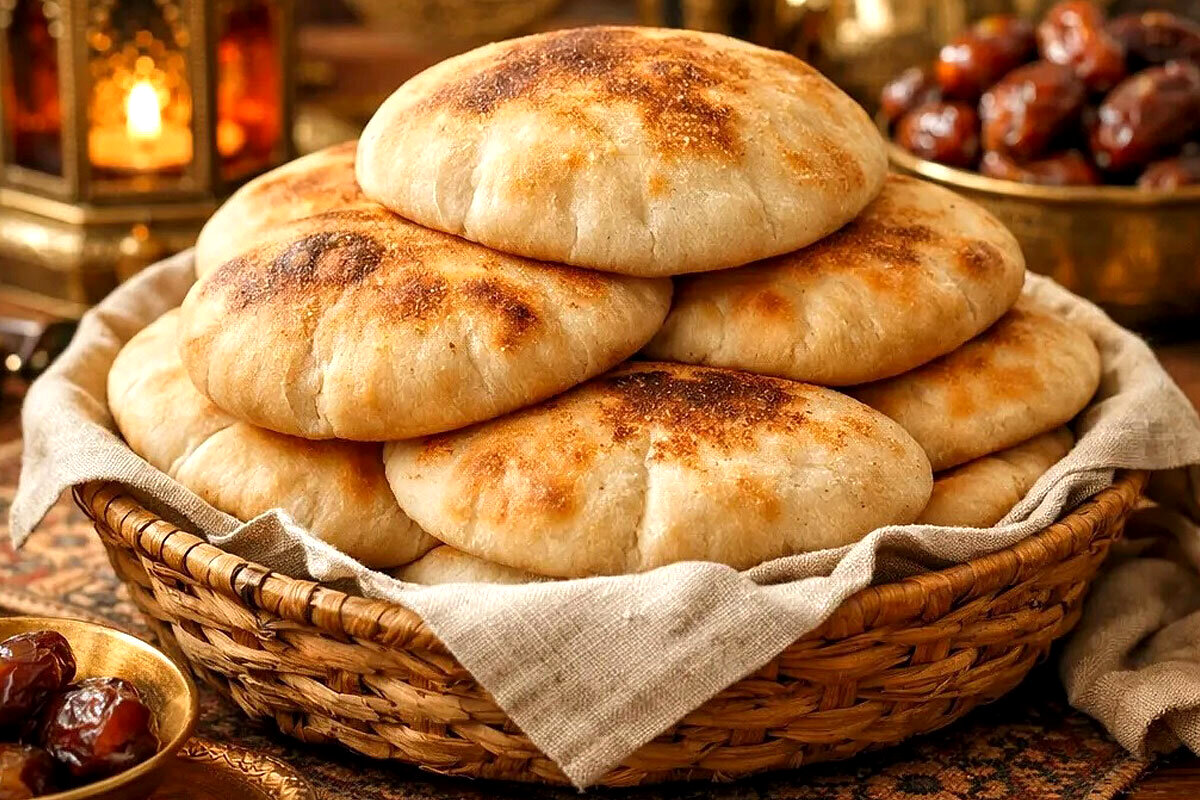 فوت‌وفن‌ تهیه نان عربی در ماهیتابه ؛ ویژه ماه رمضان