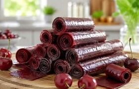 طرز تهیه لواشک گیلاس خانگی