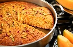 کیک طالبی؛ این کیک بهاری را بدون فر بپزید