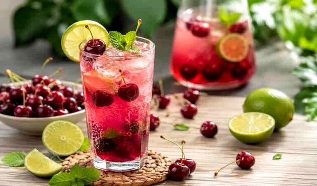 لایم چری آلبالو؛ طعم خنک تابستان به سبک کافی‌شاپی