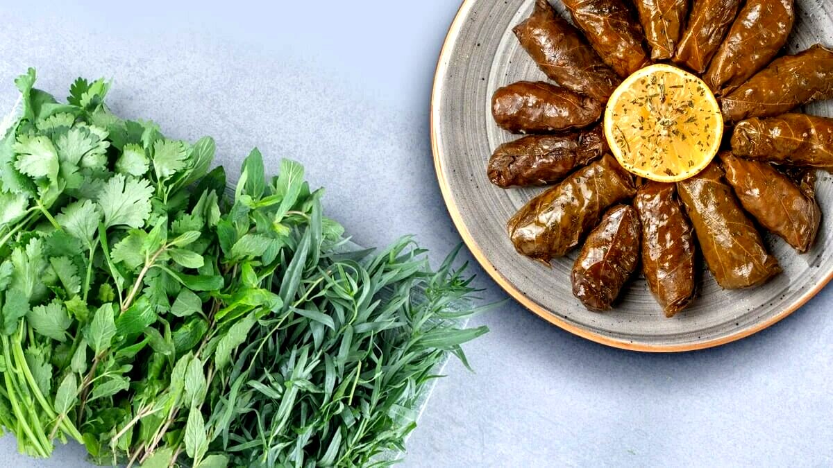 داخل دلمه چه سبزی و چقدر بریزیم؟ | ترکیب و نسبت سبزی دلمه برگ مو