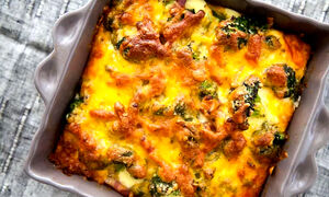 طرز تهیه کاسرول بروکلی و پنیر