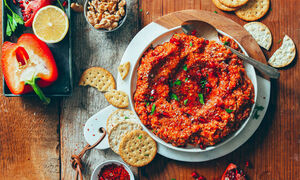 طرز تهیه محمره پیش غذای مدیترانه‌ای