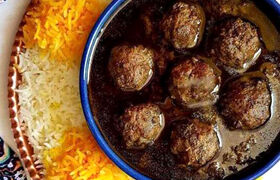 خورشت فسنجان خوشمزه و مجلسی با گوشت قلقلی