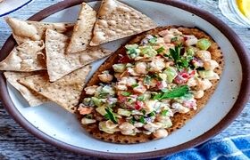 طرز تهیه سالاد نخود لیمویی با ارده